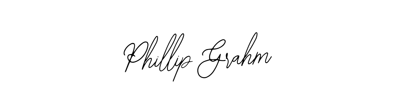 You should practise on your own different ways (Bearetta-2O07w) to write your name (Phillip Grahm) in signature. don't let someone else do it for you. Phillip Grahm signature style 12 images and pictures png