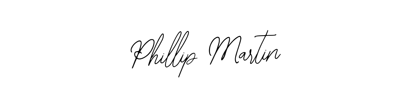 How to make Phillip Martin name signature. Use Bearetta-2O07w style for creating short signs online. This is the latest handwritten sign. Phillip Martin signature style 12 images and pictures png