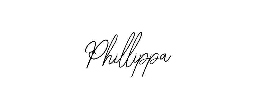 How to make Phillippa name signature. Use Bearetta-2O07w style for creating short signs online. This is the latest handwritten sign. Phillippa signature style 12 images and pictures png