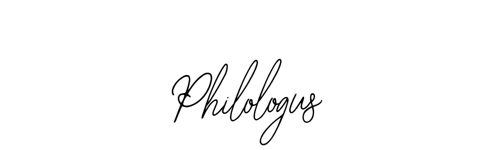 The best way (Bearetta-2O07w) to make a short signature is to pick only two or three words in your name. The name Philologus include a total of six letters. For converting this name. Philologus signature style 12 images and pictures png