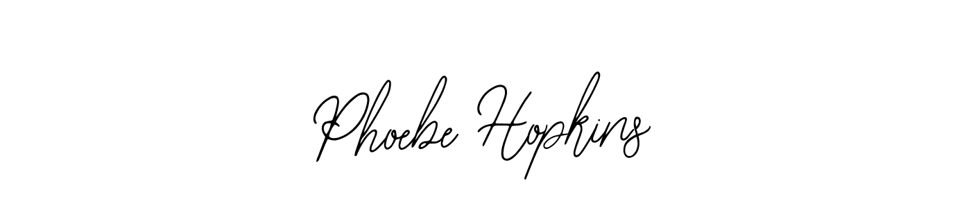 How to make Phoebe Hopkins name signature. Use Bearetta-2O07w style for creating short signs online. This is the latest handwritten sign. Phoebe Hopkins signature style 12 images and pictures png