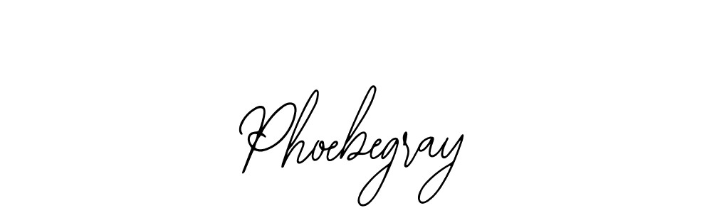 Make a beautiful signature design for name Phoebegray. With this signature (Bearetta-2O07w) style, you can create a handwritten signature for free. Phoebegray signature style 12 images and pictures png