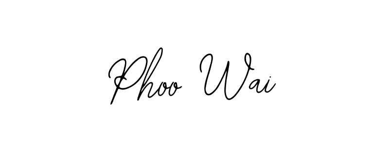 Also You can easily find your signature by using the search form. We will create Phoo Wai name handwritten signature images for you free of cost using Bearetta-2O07w sign style. Phoo Wai signature style 12 images and pictures png