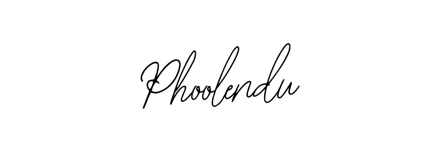 Design your own signature with our free online signature maker. With this signature software, you can create a handwritten (Bearetta-2O07w) signature for name Phoolendu. Phoolendu signature style 12 images and pictures png