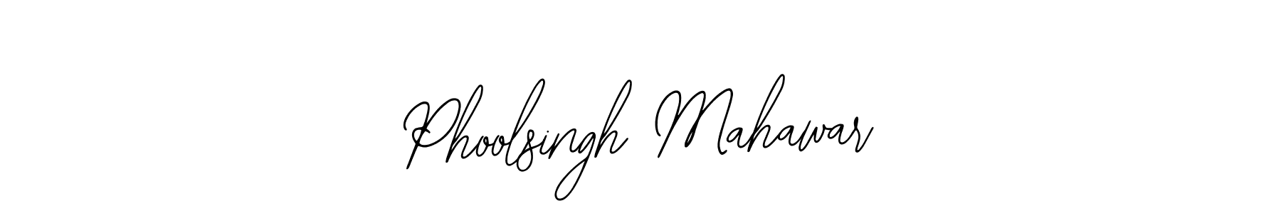 Use a signature maker to create a handwritten signature online. With this signature software, you can design (Bearetta-2O07w) your own signature for name Phoolsingh Mahawar. Phoolsingh Mahawar signature style 12 images and pictures png