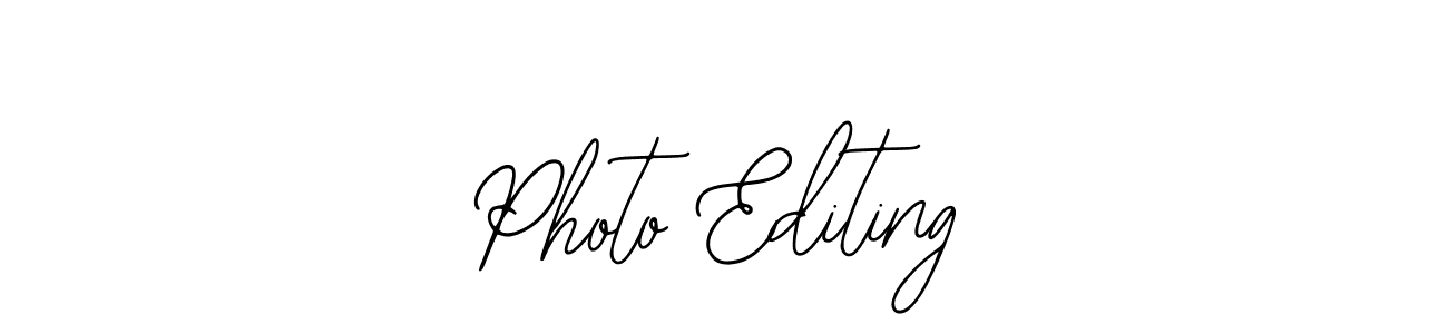 How to Draw Photo Editing signature style? Bearetta-2O07w is a latest design signature styles for name Photo Editing. Photo Editing signature style 12 images and pictures png