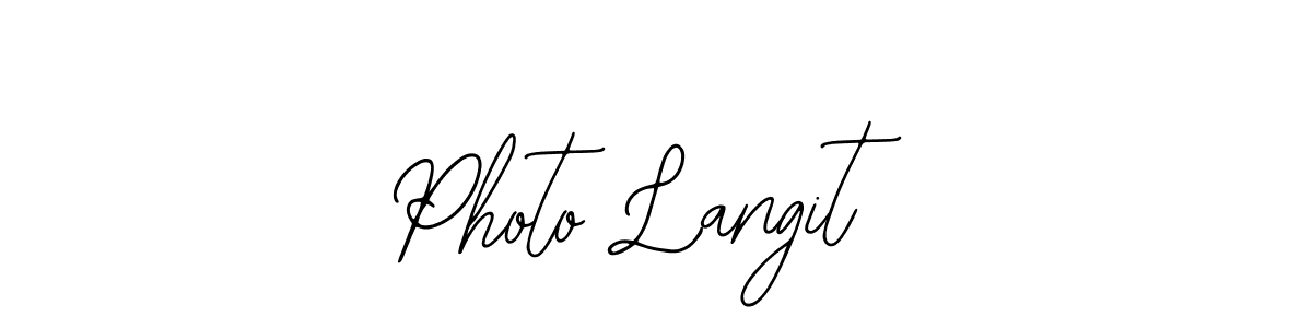 Similarly Bearetta-2O07w is the best handwritten signature design. Signature creator online .You can use it as an online autograph creator for name Photo Langit. Photo Langit signature style 12 images and pictures png