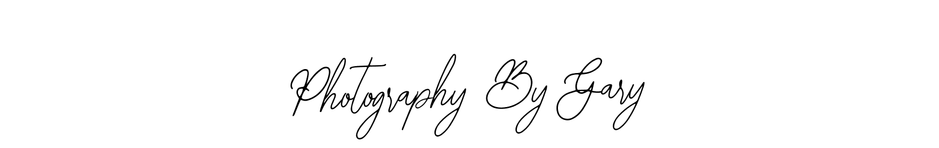 How to make Photography By Gary name signature. Use Bearetta-2O07w style for creating short signs online. This is the latest handwritten sign. Photography By Gary signature style 12 images and pictures png