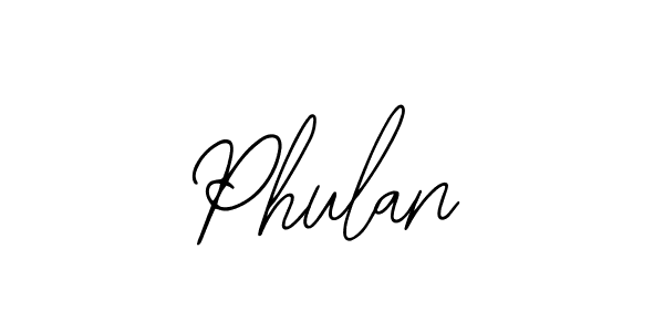 You should practise on your own different ways (Bearetta-2O07w) to write your name (Phulan) in signature. don't let someone else do it for you. Phulan signature style 12 images and pictures png