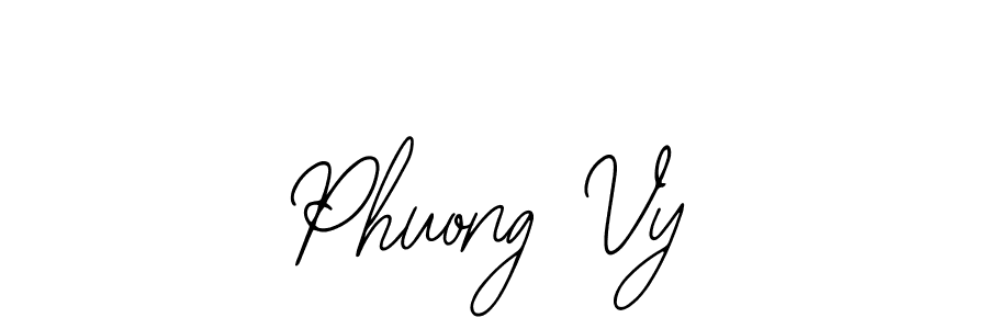 You should practise on your own different ways (Bearetta-2O07w) to write your name (Phuong Vy) in signature. don't let someone else do it for you. Phuong Vy signature style 12 images and pictures png