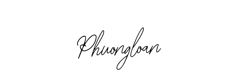 The best way (Bearetta-2O07w) to make a short signature is to pick only two or three words in your name. The name Phuongloan include a total of six letters. For converting this name. Phuongloan signature style 12 images and pictures png
