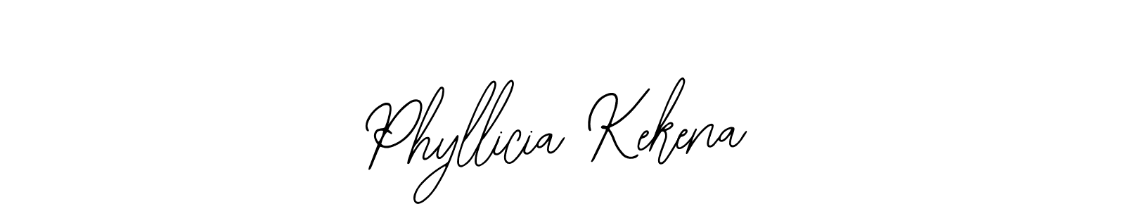 How to make Phyllicia Kekena signature? Bearetta-2O07w is a professional autograph style. Create handwritten signature for Phyllicia Kekena name. Phyllicia Kekena signature style 12 images and pictures png