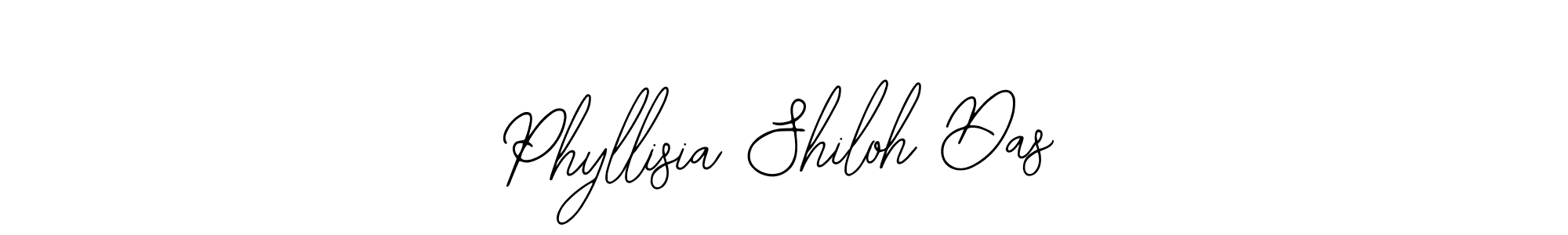 Bearetta-2O07w is a professional signature style that is perfect for those who want to add a touch of class to their signature. It is also a great choice for those who want to make their signature more unique. Get Phyllisia Shiloh Das name to fancy signature for free. Phyllisia Shiloh Das signature style 12 images and pictures png