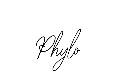 Use a signature maker to create a handwritten signature online. With this signature software, you can design (Bearetta-2O07w) your own signature for name Phylo. Phylo signature style 12 images and pictures png