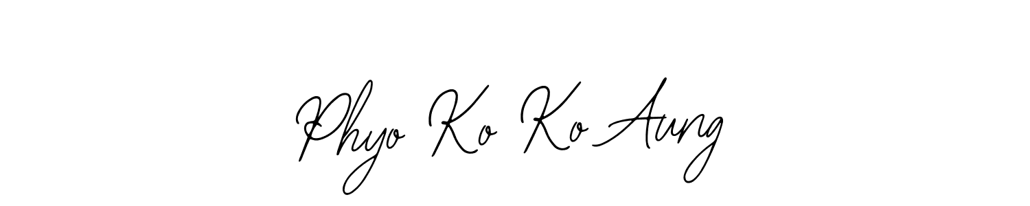 Phyo Ko Ko Aung stylish signature style. Best Handwritten Sign (Bearetta-2O07w) for my name. Handwritten Signature Collection Ideas for my name Phyo Ko Ko Aung. Phyo Ko Ko Aung signature style 12 images and pictures png