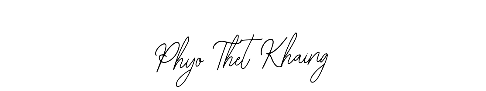 How to Draw Phyo Thet Khaing signature style? Bearetta-2O07w is a latest design signature styles for name Phyo Thet Khaing. Phyo Thet Khaing signature style 12 images and pictures png