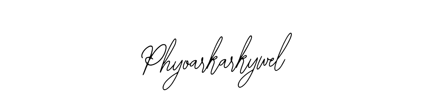 How to make Phyoarkarkywel signature? Bearetta-2O07w is a professional autograph style. Create handwritten signature for Phyoarkarkywel name. Phyoarkarkywel signature style 12 images and pictures png