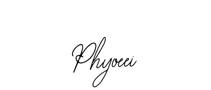 Also You can easily find your signature by using the search form. We will create Phyoeei name handwritten signature images for you free of cost using Bearetta-2O07w sign style. Phyoeei signature style 12 images and pictures png