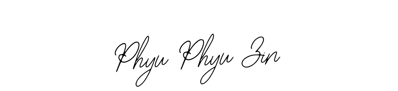 Use a signature maker to create a handwritten signature online. With this signature software, you can design (Bearetta-2O07w) your own signature for name Phyu Phyu Zin. Phyu Phyu Zin signature style 12 images and pictures png