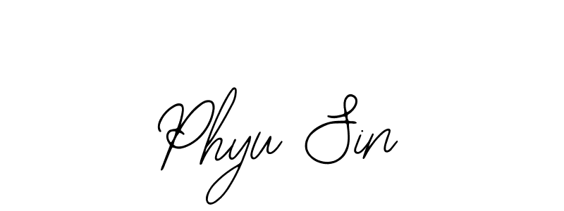 Make a beautiful signature design for name Phyu Sin. Use this online signature maker to create a handwritten signature for free. Phyu Sin signature style 12 images and pictures png