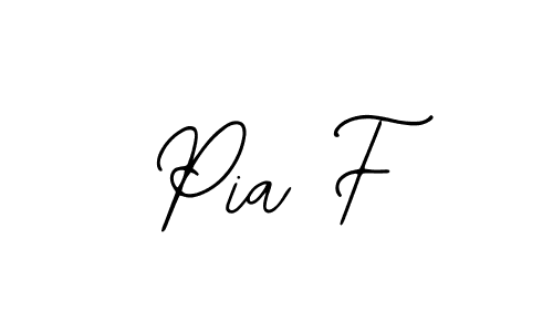 Create a beautiful signature design for name Pia F. With this signature (Bearetta-2O07w) fonts, you can make a handwritten signature for free. Pia F signature style 12 images and pictures png