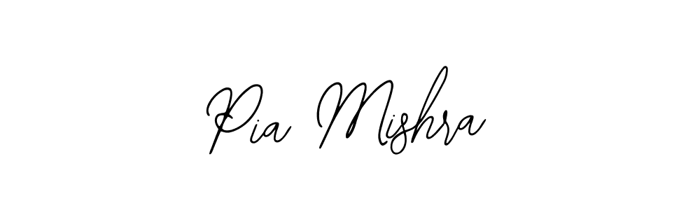 How to make Pia Mishra name signature. Use Bearetta-2O07w style for creating short signs online. This is the latest handwritten sign. Pia Mishra signature style 12 images and pictures png