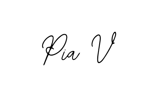 Also we have Pia V name is the best signature style. Create professional handwritten signature collection using Bearetta-2O07w autograph style. Pia V signature style 12 images and pictures png