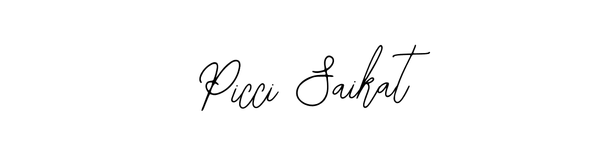 Create a beautiful signature design for name Picci Saikat. With this signature (Bearetta-2O07w) fonts, you can make a handwritten signature for free. Picci Saikat signature style 12 images and pictures png