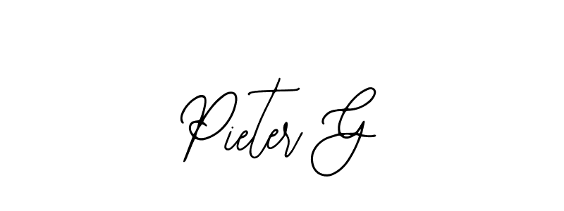 Similarly Bearetta-2O07w is the best handwritten signature design. Signature creator online .You can use it as an online autograph creator for name Pieter G. Pieter G signature style 12 images and pictures png