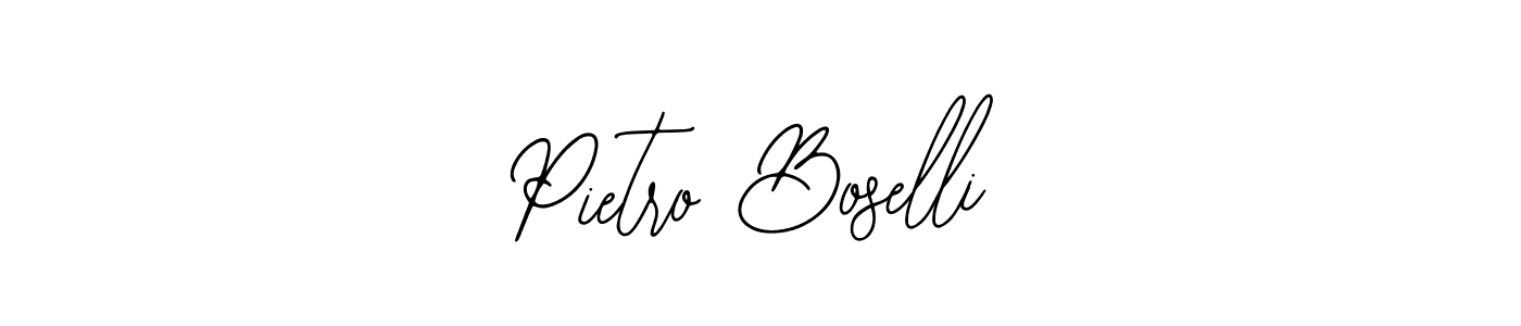 How to make Pietro Boselli name signature. Use Bearetta-2O07w style for creating short signs online. This is the latest handwritten sign. Pietro Boselli signature style 12 images and pictures png