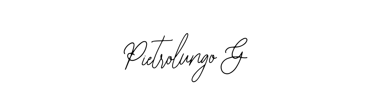 Also You can easily find your signature by using the search form. We will create Pietrolungo G name handwritten signature images for you free of cost using Bearetta-2O07w sign style. Pietrolungo G signature style 12 images and pictures png