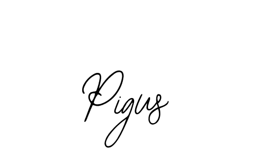 Pigus stylish signature style. Best Handwritten Sign (Bearetta-2O07w) for my name. Handwritten Signature Collection Ideas for my name Pigus. Pigus signature style 12 images and pictures png