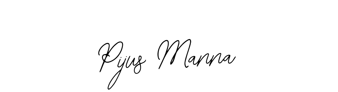 Make a beautiful signature design for name Pijus Manna. Use this online signature maker to create a handwritten signature for free. Pijus Manna signature style 12 images and pictures png