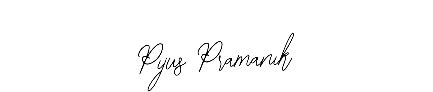 if you are searching for the best signature style for your name Pijus Pramanik. so please give up your signature search. here we have designed multiple signature styles  using Bearetta-2O07w. Pijus Pramanik signature style 12 images and pictures png