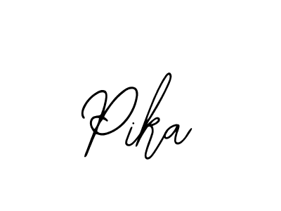 Also we have Pika name is the best signature style. Create professional handwritten signature collection using Bearetta-2O07w autograph style. Pika signature style 12 images and pictures png