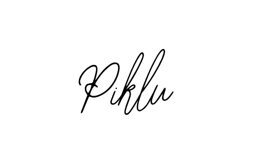 How to make Piklu name signature. Use Bearetta-2O07w style for creating short signs online. This is the latest handwritten sign. Piklu signature style 12 images and pictures png