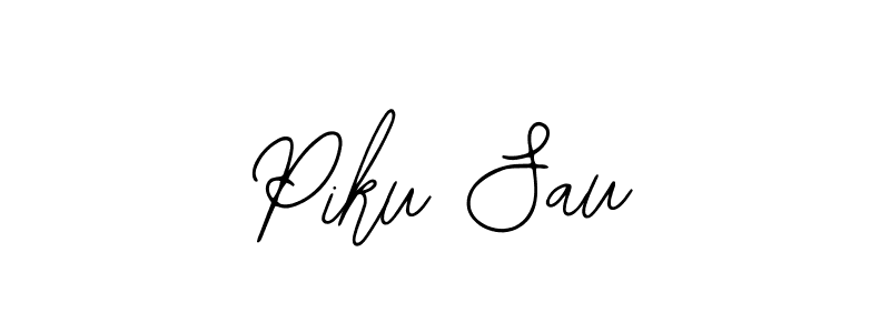 Use a signature maker to create a handwritten signature online. With this signature software, you can design (Bearetta-2O07w) your own signature for name Piku Sau. Piku Sau signature style 12 images and pictures png
