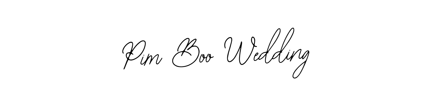Also we have Pim Boo Wedding name is the best signature style. Create professional handwritten signature collection using Bearetta-2O07w autograph style. Pim Boo Wedding signature style 12 images and pictures png