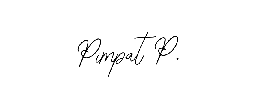 Create a beautiful signature design for name Pimpat P.. With this signature (Bearetta-2O07w) fonts, you can make a handwritten signature for free. Pimpat P. signature style 12 images and pictures png