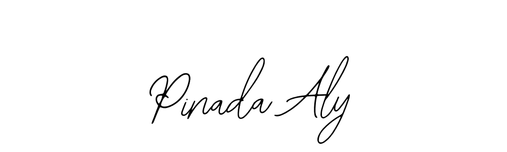 Similarly Bearetta-2O07w is the best handwritten signature design. Signature creator online .You can use it as an online autograph creator for name Pinada Aly. Pinada Aly signature style 12 images and pictures png