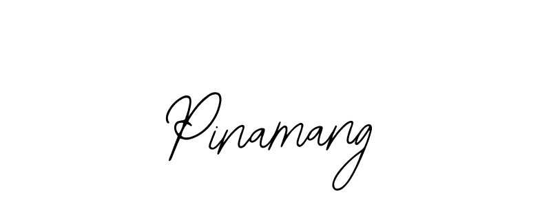 Use a signature maker to create a handwritten signature online. With this signature software, you can design (Bearetta-2O07w) your own signature for name Pinamang. Pinamang signature style 12 images and pictures png