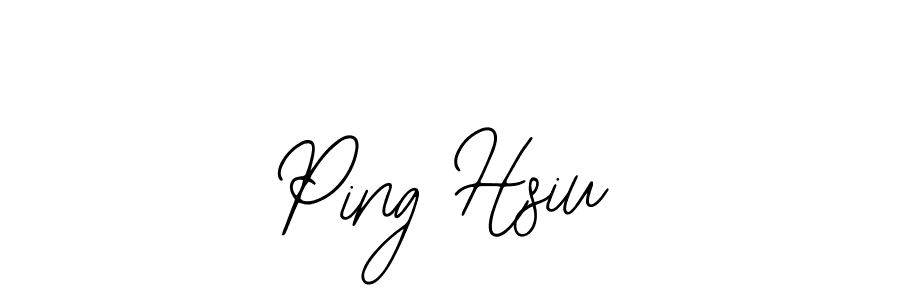 Create a beautiful signature design for name Ping Hsiu. With this signature (Bearetta-2O07w) fonts, you can make a handwritten signature for free. Ping Hsiu signature style 12 images and pictures png