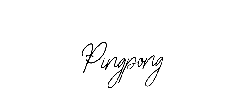 Pingpong stylish signature style. Best Handwritten Sign (Bearetta-2O07w) for my name. Handwritten Signature Collection Ideas for my name Pingpong. Pingpong signature style 12 images and pictures png