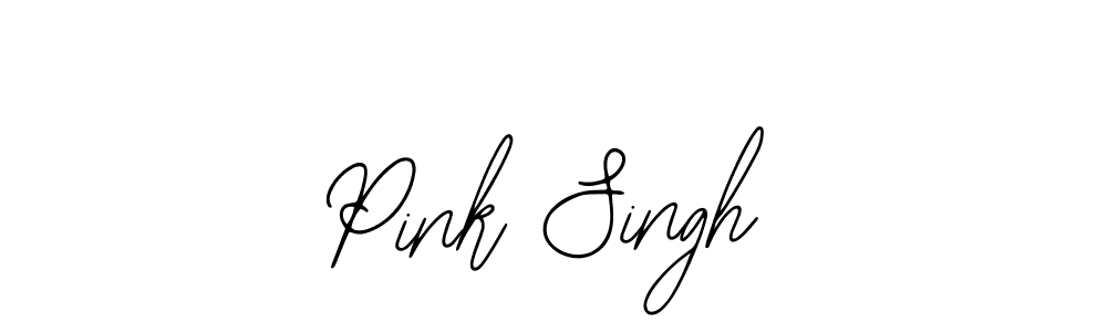 How to make Pink Singh name signature. Use Bearetta-2O07w style for creating short signs online. This is the latest handwritten sign. Pink Singh signature style 12 images and pictures png