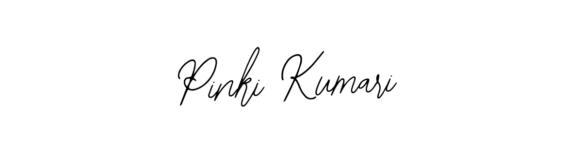 How to make Pinki Kumari name signature. Use Bearetta-2O07w style for creating short signs online. This is the latest handwritten sign. Pinki Kumari signature style 12 images and pictures png