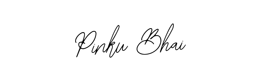 if you are searching for the best signature style for your name Pinku Bhai. so please give up your signature search. here we have designed multiple signature styles  using Bearetta-2O07w. Pinku Bhai signature style 12 images and pictures png