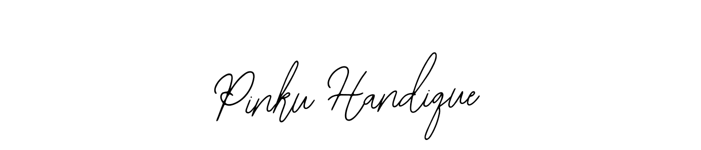 Use a signature maker to create a handwritten signature online. With this signature software, you can design (Bearetta-2O07w) your own signature for name Pinku Handique. Pinku Handique signature style 12 images and pictures png