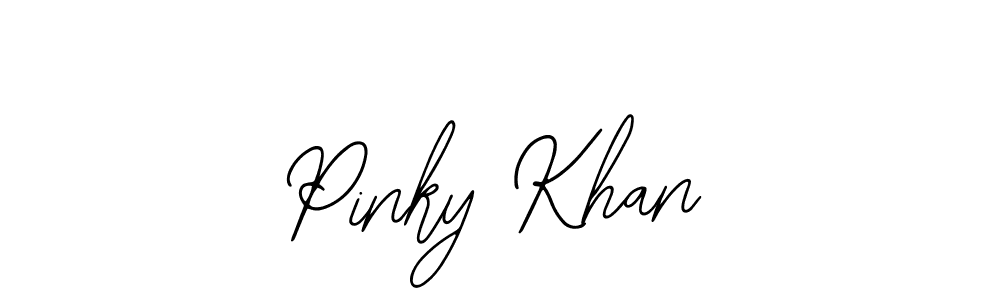 if you are searching for the best signature style for your name Pinky Khan. so please give up your signature search. here we have designed multiple signature styles  using Bearetta-2O07w. Pinky Khan signature style 12 images and pictures png