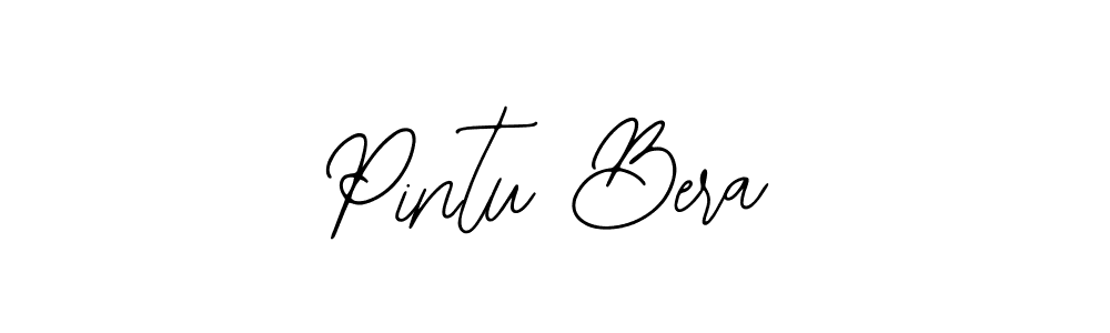 You should practise on your own different ways (Bearetta-2O07w) to write your name (Pintu Bera) in signature. don't let someone else do it for you. Pintu Bera signature style 12 images and pictures png