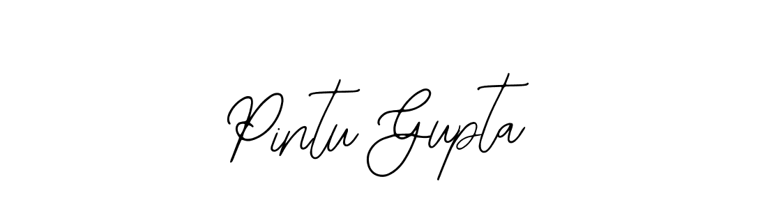 The best way (Bearetta-2O07w) to make a short signature is to pick only two or three words in your name. The name Pintu Gupta include a total of six letters. For converting this name. Pintu Gupta signature style 12 images and pictures png